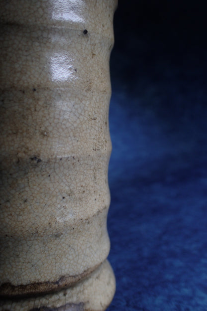 明仿哥釉 竹節筒 Ming Faux-Ge Bamboo-Section Cylinder
