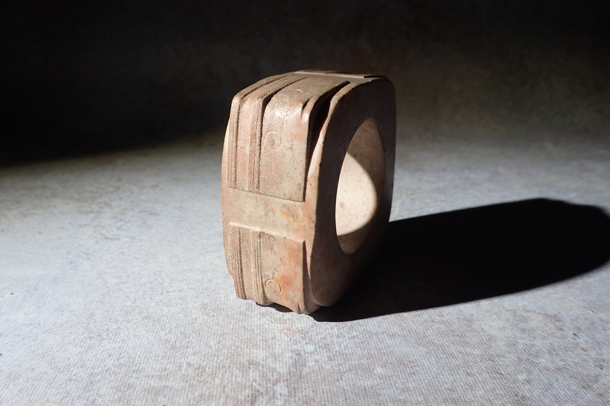 清仿良渚玉琮 Qing Faux-Liangzhu Jade Cong
