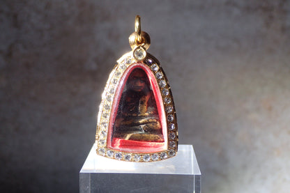 龍婆銀 財佛小立尊 流行模 LP Ngern Small Statuette, Popular